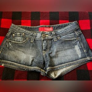 Guess blue denim shorts